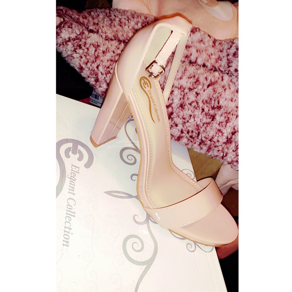 Faux Patent Leather Heels BRAND NEW Sz 8 1/2